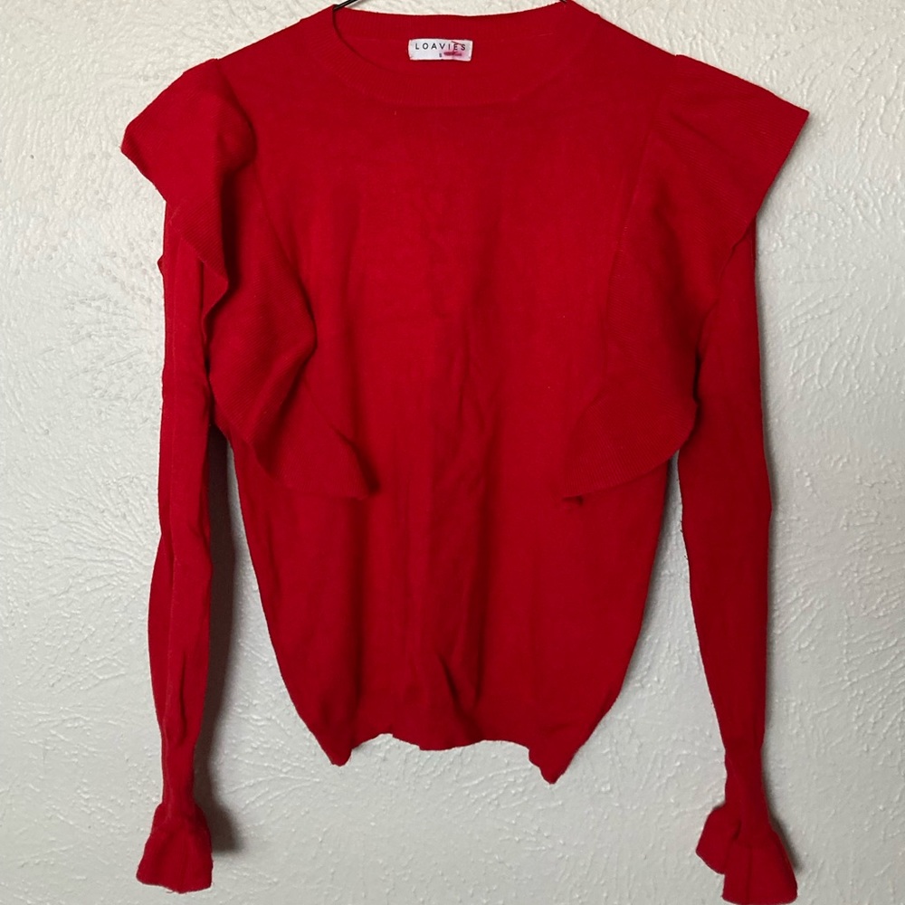 lovies long sleeve ruffle top
